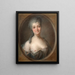 Portrait of Baroness Dietrich - Franz Bernhard Frey — framed artwork on a wall