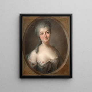 Portrait of Baroness Dietrich - Franz Bernhard Frey — framed artwork on a wall