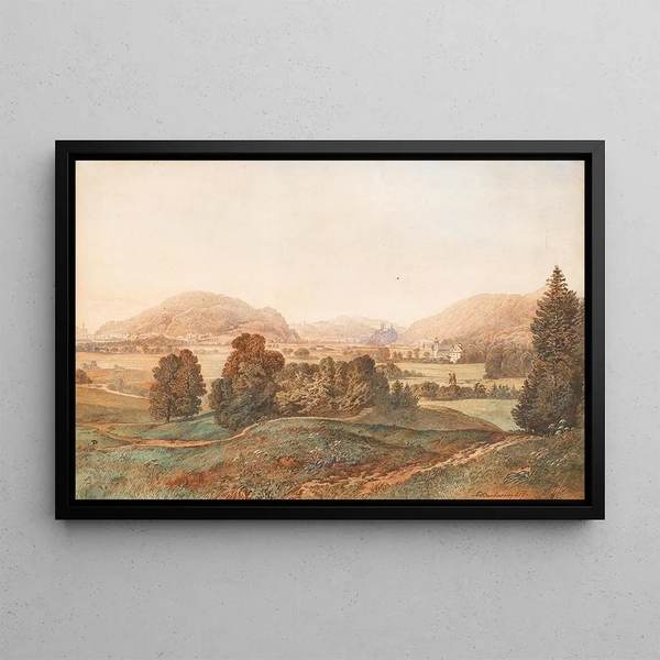 The Dürnstein bell tower in the Wachau Valley - Franz Brenner — framed artwork on a wall