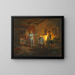 La dernière nuit de Kopal avec le colonel Schlechta dans une ferme italienne - Franz Brudermann — framed artwork on a wall