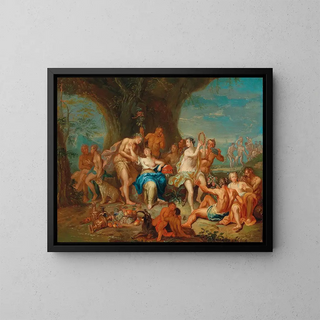 Bacchus et Ariane à Naxos - Franz Christoph Janneck — framed artwork on a wall