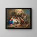 L'Adoration des bergers - Franz Christoph Janneck — framed artwork on a wall