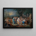 Société distinguée dans le parc - Franz Christoph Janneck — framed artwork on a wall