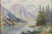 Mountain Lake Painting - Franz Demel — artwork view