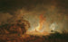 Night Fire Painting - Franz Edmund Weirotter — artwork view