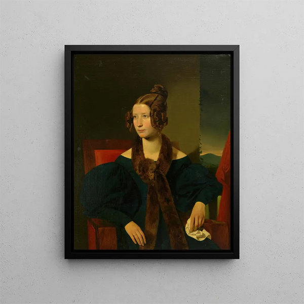 Anna Mannsfeld de Mayer - Franz Eybl — framed artwork on a wall