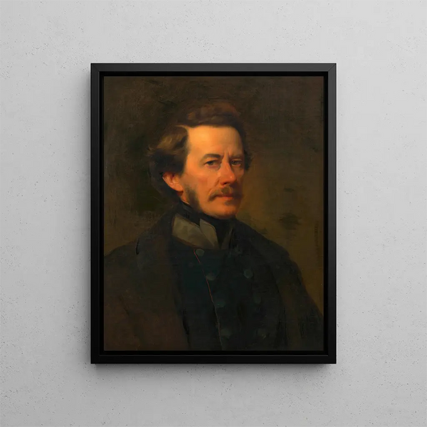 Self-portrait of Franz Eybl - Franz Eybl — framed artwork on a wall