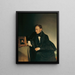 The painter Franz Wipplinger looking at the miniature portrait of his deceased sister - Franz Eybl — framed artwork on a wall