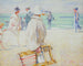 Promeneurs sur la digue - Franz Gailliard — artwork view