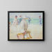 Promeneurs sur la digue - Franz Gailliard — framed artwork on a wall