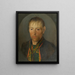 Portrait of a Farmer - Franz Gasser — framed artwork on a wall