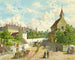 La rue Whringer à Vienne avec la maison de secours Zum Blauen Herrgott et la chapelle des Krawoten - Franz Gerasch — artwork view