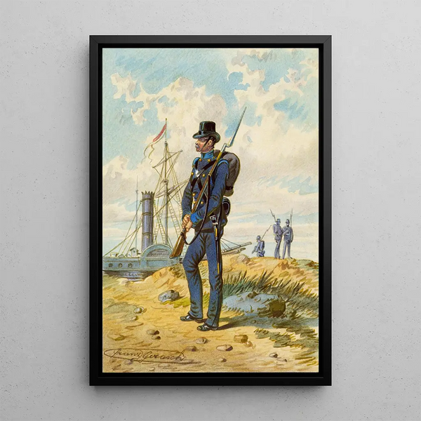 Soldier 11 - Franz Gerasch — framed artwork on a wall