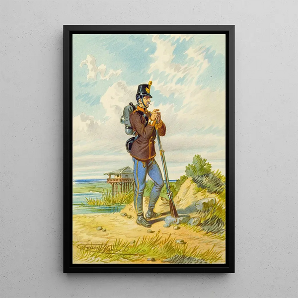 Soldier 12 - Franz Gerasch — framed artwork on a wall