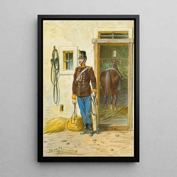 Soldier 13 - Franz Gerasch — framed artwork on a wall