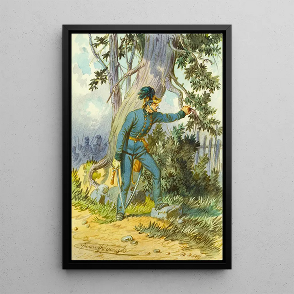 Soldier 14 - Franz Gerasch — framed artwork on a wall