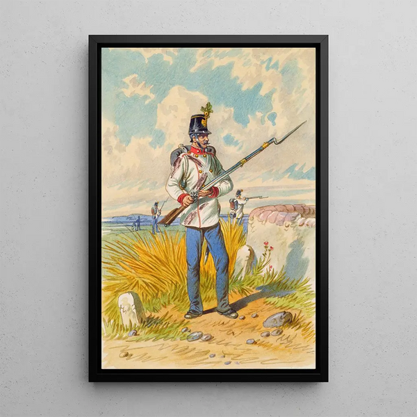 Soldier 16 - Franz Gerasch — framed artwork on a wall