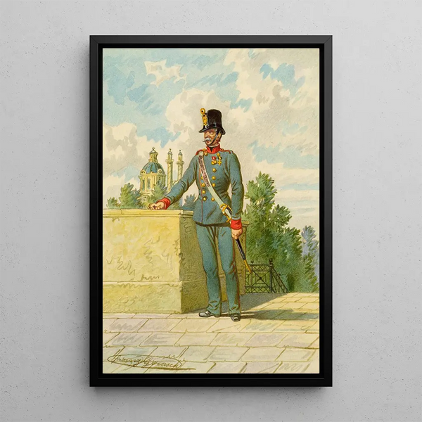 Soldier 17 - Franz Gerasch — framed artwork on a wall