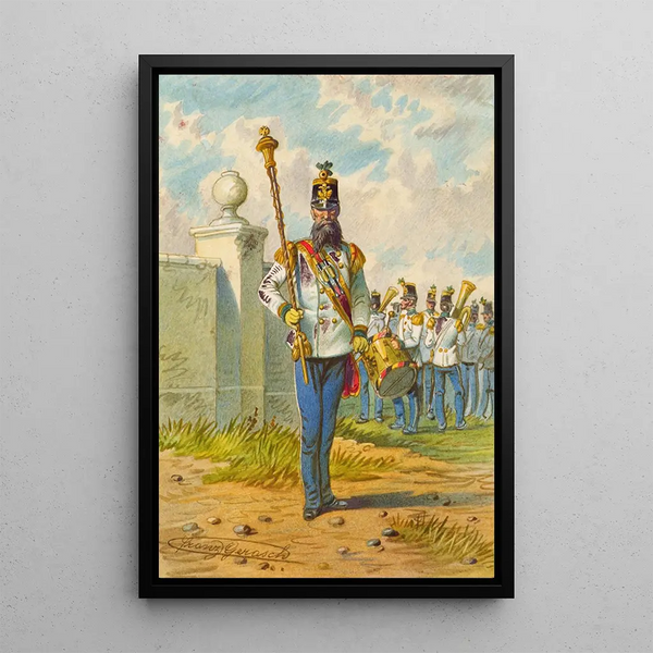 Soldier 2 - Franz Gerasch — framed artwork on a wall