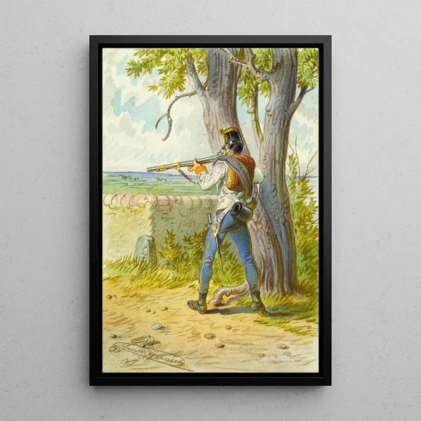 Soldier 4 - Franz Gerasch — framed artwork on a wall