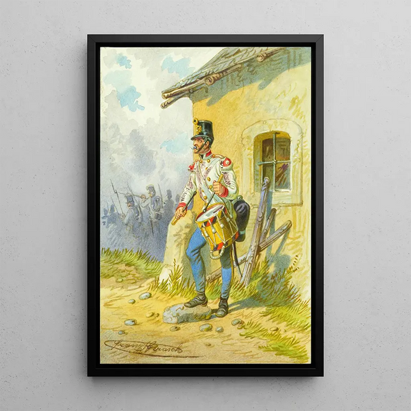 Soldier 5 - Franz Gerasch — framed artwork on a wall