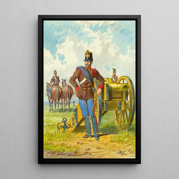 Soldier 6 - Franz Gerasch — framed artwork on a wall