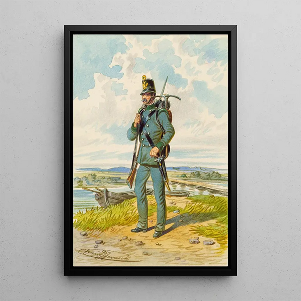 Soldier 8 - Franz Gerasch — framed artwork on a wall