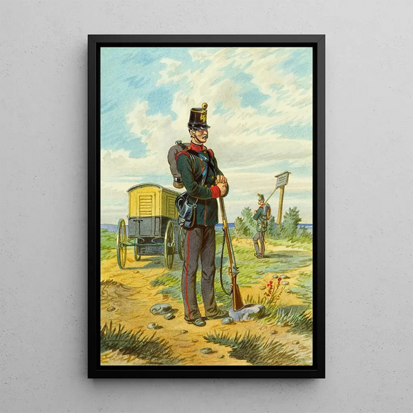 Soldier 9 - Franz Gerasch — framed artwork on a wall