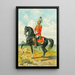 Soldat à cheval 10 - Franz Gerasch — framed artwork on a wall
