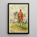 Soldat à cheval 11 - Franz Gerasch — framed artwork on a wall