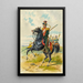 Soldat à cheval 3 - Franz Gerasch — framed artwork on a wall