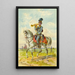 Soldier on horseback 4 - Franz Gerasch — framed artwork on a wall