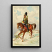 Soldat à cheval 8 - Franz Gerasch — framed artwork on a wall