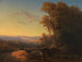 Landscape of Southern Germany at Dusk - Franz Graf von Pocci — artwork view