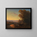 Landscape of Southern Germany at Dusk - Franz Graf von Pocci — framed artwork on a wall