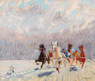 Winter Sled Race - Franz Hienl-Merre — artwork view