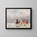Winter Sled Race - Franz Hienl-Merre — framed artwork on a wall