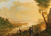 River landscape at sunset - Franz Hochecker — artwork view