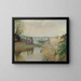 On the Danube near Greifenstein - Franz Horst — framed artwork on a wall