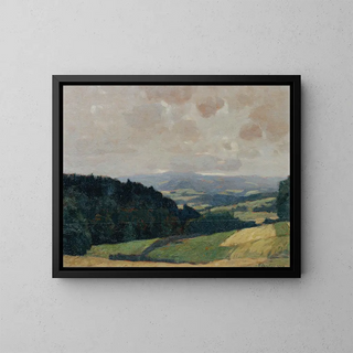 Tranquil Valley - Franz Ignaz Peter Gruber — framed artwork on a wall