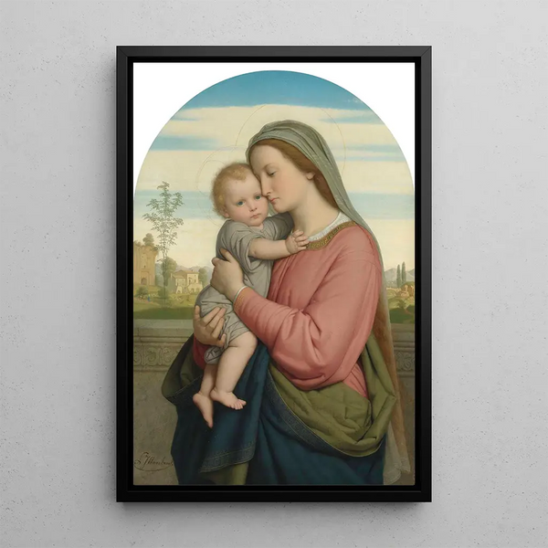 Mother of Christ - Franz Ittenbach — framed artwork on a wall