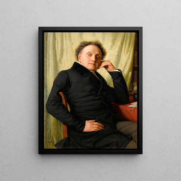 Portrait of Franz Xaver Soist - Franz Ittenbach — framed artwork on a wall