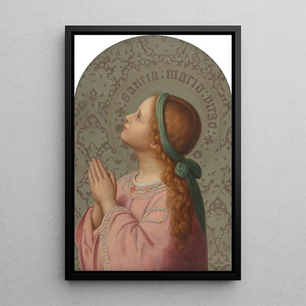 Sainte Marie Vierge - Franz Ittenbach — framed artwork on a wall