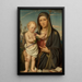 La Madone de la fleur de la passion Ecce agnus Dei - Franz Ittenbach — framed artwork on a wall
