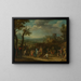Adoration des Rois devant un vaste paysage - Franz Joachim Beich — framed artwork on a wall