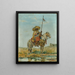 Mexican horse riding painting - Franz Josef Georg Illem — framed artwork on a wall