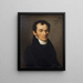 Portrait of an Unknown Man - Franz Joseph Menteler — framed artwork on a wall