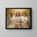 Three Guardian Angels - Franz Kadlik — framed artwork on a wall