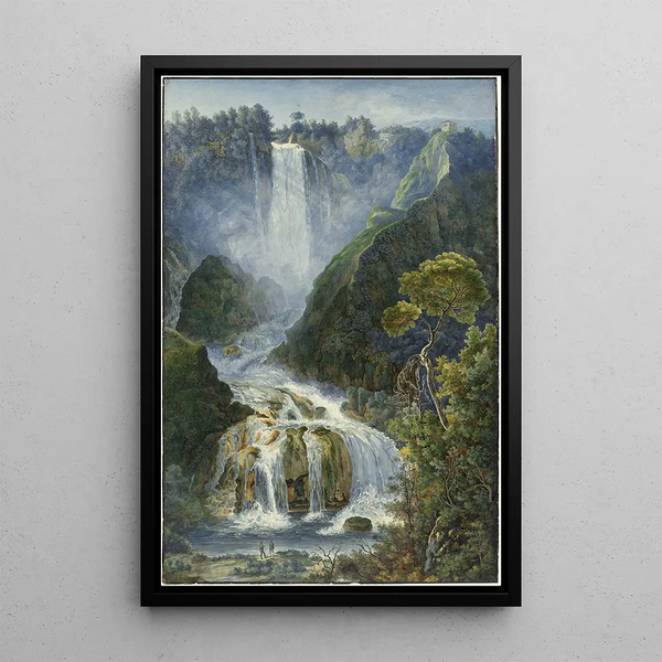 Les grandes cascades de Terni - Franz Kaisermann — framed artwork on a wall