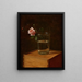 Rose in a glass - Franz Krüger — framed artwork on a wall